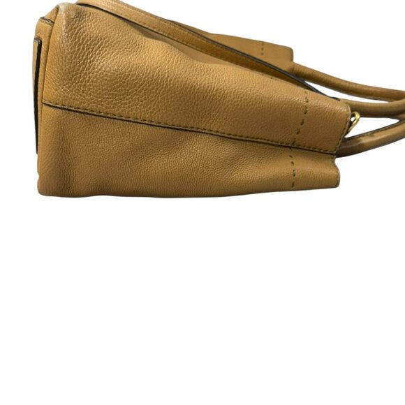 Tory Burch McGraw Triple Compartment Leather Satchel - Tiramisu - Picture 15 of 17